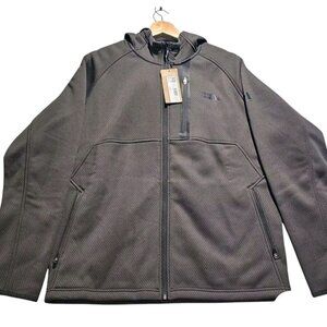 Eddie Bauer Fleece Hoodie Mens M Full Zip Jacket Ascent Synthesis Warm Outdoor